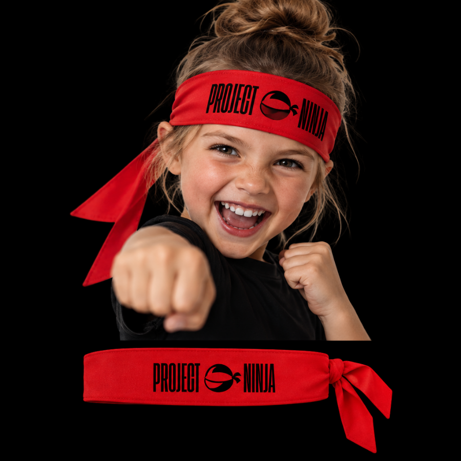 Red ninja headband