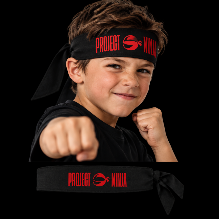 Black ninja headband